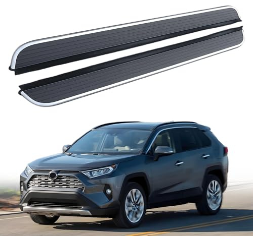 Lot de 2 marchepieds pour Toyota RAV4 RAV 2019, 2020, 2021, 2022, 2023, 2024 - 4 marchepieds latéraux