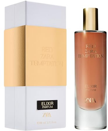 Red Temptation Elixir Parfüm 80 ml | Intensiver Damenduft mit Safran, Bitterorange & Jasmin | Orientalisch-blumiges Eau de Parfum für elegante Frauen mit Stil | Sinnlich & langanhaltend Parfum
