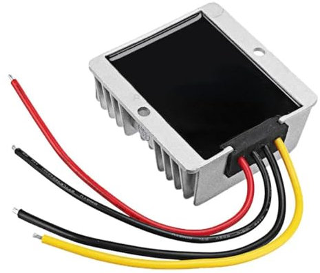 Convertidor Reductor de Voltaje de 24 V a 12 V, 10 A, 15 A, 20 A y 30 A, regulador de Voltaje de 24 V a 12 V for Coches, Barcos y Fuentes de alimentación conmutadas solares.(12V 10A)