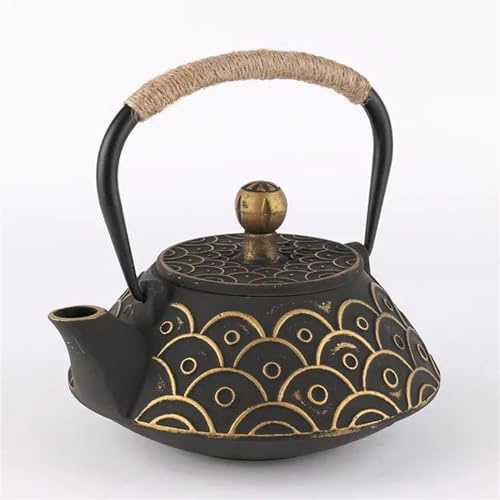 Service A Thé De l'après-Midi Ensemble Théière En Fonte Émaillée Bouilloire 900ml Infuseurs Kung Fu Filtre À Filet Métallique Outils Cuisine Services A Thé(B)