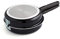 Quid Gastro Fun Doppelte Omelettpfanne 24 cm Aluminium Bedruckt, Metall, Schwarz