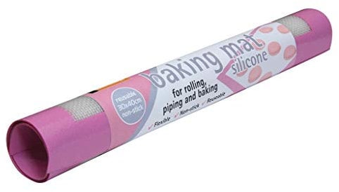Toastabags Silicone Baking Mat, Pink Trim, 30 x 40cm