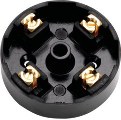4X20A Small 20A 4 Way Lighting Terminal Junction Box - Brown. HAGER J201. 59MM (4)