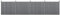 NEU.HOLZ Kit de 4 Clôtures Barrière Brise Vue Brise Vent Bois Composite (WPC) Gris 185 x 747 cm