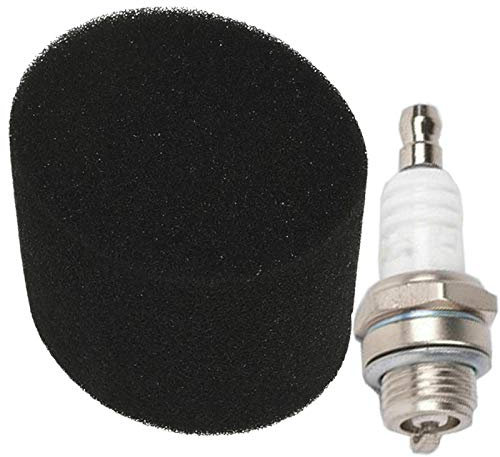 SPARES2GO Air Filter + Spark Plug Kit for Qualcast Lawnmower