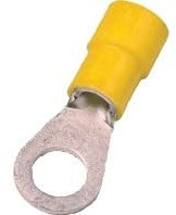 Intercable 100 Stück Quetschkabelschuh 4-6qmm M8 gelb ICIQ68