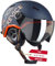 Black Crevice Skihelm Vail mit Visier, matt Navy/orange, L (58-61 cm)…
