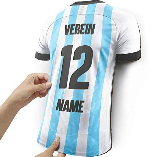 Elbeffekt Wandlampe für Argentinien Fans aus Holz - personalisierbares Geschenk - schenke Dein individuelles Argentinien Fanartikel aus Echtholz