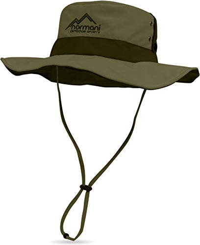 normani Outdoor Shady Sonnenhut mit UV Schutz 40 + Farbe Oliv Größe S