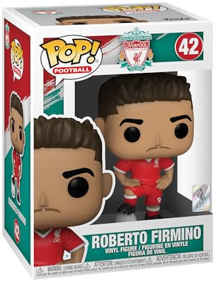 Funko Pop! Football: Liverpool - Roberto Firmino - Liverpool FC - Vinyl-Sammelfigur - Geschenkidee - Offizielle Handelswaren - Spielzeug Für Kinder und Erwachsene - Sports Fans
