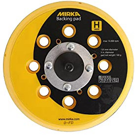 MIRKA Abranet Plateau de ponçage 125 mm 5/16 Velcro 28 L H dur Ø 125 mm 28 trous 5/16 Filetage Velcro (1 pièce)
