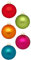 Inge-glas Glas Magic Weihnachtskugeln klein | 36 Kugeln 4cm | Christbaumkugeln aus (Mille Fiori | Mehrfarbig bunt)