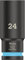 Wera 05004839001 8790 C Impaktor Deep Douille 1/2, Cyan, 24.0 x 83.0 mm