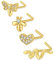 incaton Piercing Nez 20G Anneau de Nez en Acier Chirurgical 0.8mm Nez Piercing en L Forme Ensemble de Bijoux pour Piercing CZ Libellule Abeille Serpent