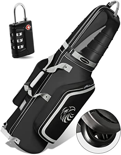 yamato Golf-Reisetasche, Golf-Reisetasche mit ABS-Hartschalen-Oberseite, Reise-Golftaschen für Fluggesellschaften mit Rädern für Golfschläger, Gepäck, Reisetaschen, tolles Golf-Geschenk für Golfer