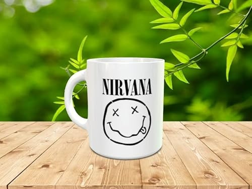 Genérico Personalisierbare Tasse für Grunge-Fans – Nirvana, Grunge, Seattle – ideal als Geschenk für jeden guten Fan alternativer Musik.