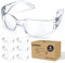 Mustbau SchutzBrille Transparent 6pcs,ANSI,AUS,CE,UV380-Zertifizierung, Augenschutzbrille Sicherheitsbrille Laborbrille, Durchsichtigen Anti-Beschlag Gläsern