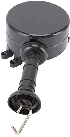 Electric Fence Gate Handle, Insulated Retractable Plastic Electric Fence Handle with Energizing Rope for Animal Husbandry Electronic Grid System, Black