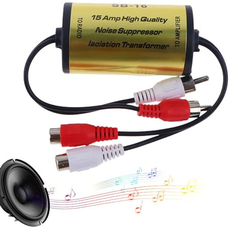 Filtro antirumore Audio per Auto,Filtro antirumore automobilistico - Segnali Audio Filtro antirumore per Auto | Isolatore del Circuito di per autoradio, Riduttore di soppressore di Rumore