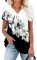 CHICZONE Summer Women's Short Sleeve Tunic Tops Shirts Ladies Casual V-Neck Buttons Up Blouse BWLotus