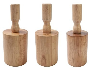 Lampstop Tassen-Töpfereiformen, Tonwerkzeuge, 7,9 cm, 8,6 cm und 9,4 cm, Set mit 3 Holz-Töpferwerkzeugen für die Herstellung von Töpferwaren, Tassenvasen (Stil A)