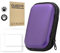 Hard Carrying Case + 2 Screen Protector for R36S/R35S/RGB20S, Handheld Game Console Protective Case Shockproof Portable Travel Storage Bag (2PCS + Purple)