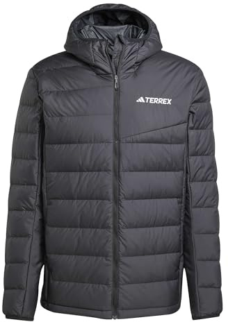 adidas Herren Terrex Multi Light Down Climawarm Hooded Coat, Black, L