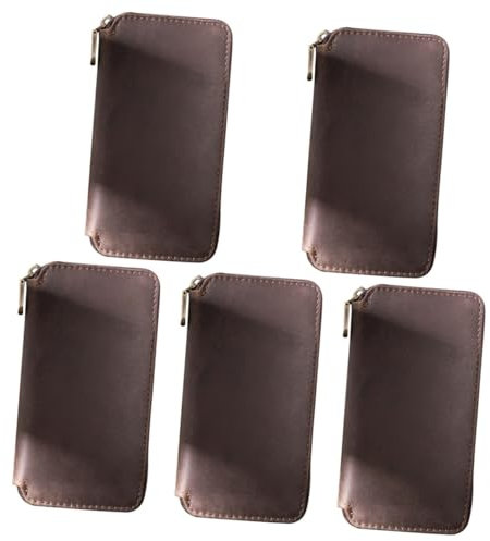 5 Stück Box Uhrentasche Armbanduhr Aufbewahrungshalter Reißverschluss Uhrengehäuse Outdoor Uhren Organizer Boderry Uhren für Herren Uhrenhalter Organizer für Herren Herren Schmuck Uhrenständer Leder