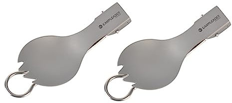 Cabilock 2stücke Faltbare Spork Leichtes Campingbesteck Für Outdoor-aktivitäten Von Salaten Snacks Und Und Langlebiges Küchenutensil