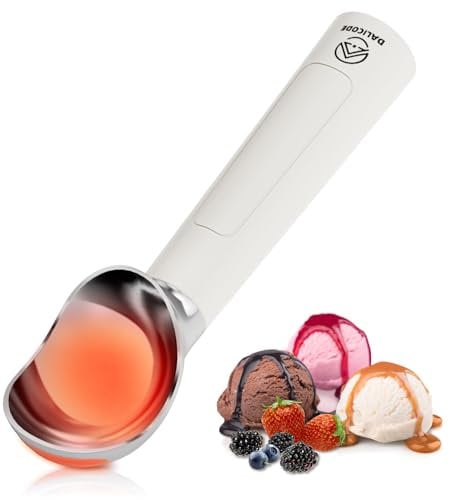 Dalicode Heated Ice Cream Scoop – Electric Scooper for Hard Ice Cream and Desserts, Handheld Heating Up to 158°F, Rechargeable with LED Display, Easy to Clean, Ideal Summer Gift