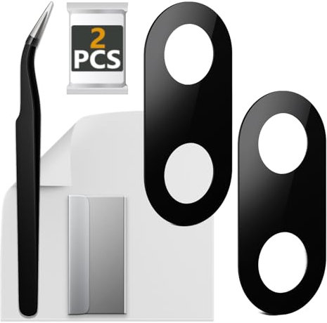 ExtKry 2 Pack Kamera Glas für Google Pixel 7a GWKK3 GHL1X G0DZQ Ersatz Original Rückseite Kamera Linse Glas Ersatz HD Kameraschutz Camera Glass + Reparatur Set