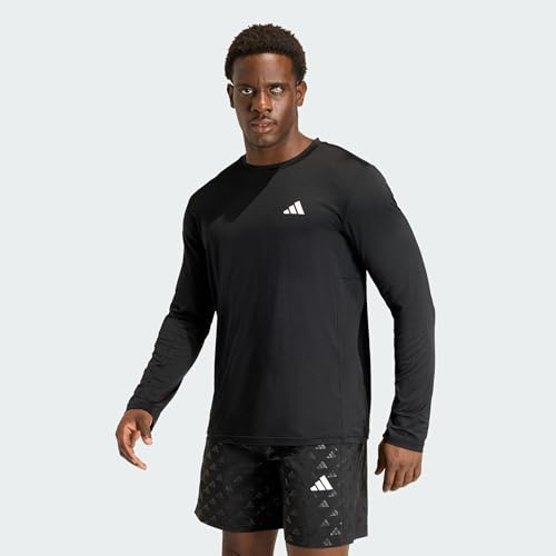 adidas Herren Workout Essentials Flex Longsleeve Shirt, Black, M