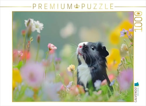 CALVENDO Puzzle Meerschweinchen: Flausch mit Charakter | 1000 Teile Lege-Größe 64 x 48 cm Foto-Puzzle für glückliche Stunden