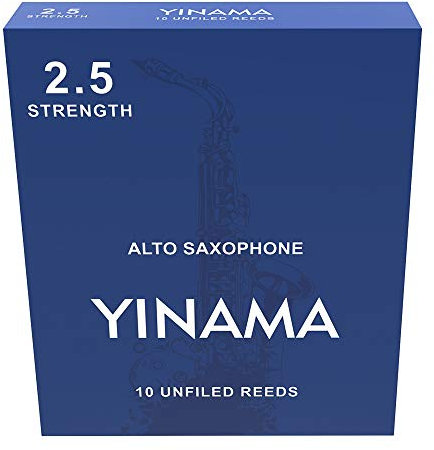 Yinama Blätter für Altsaxophon (Stärke 2,5) 10 Stück
