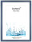 ByMoris Cadre photo sur mesure 75 x 98 cm en Bleu Ardoise avec verre acrylique antireflet, poster affiche puzzle portrait cadre bois