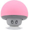 VBESTLIFE Mushroom Speaker, Mini Portable Wireless Bluetooth Mushroom Shape Speaker Subwoofer with Suction Cup, Built-in Microphone, Pink