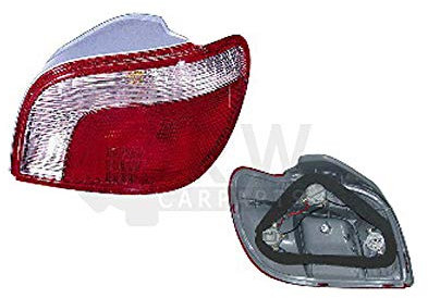 Rückleuchte rechts für Yaris SCP10 Bj. 04/99-03/03 mit Lampenträger