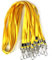Bulk Lanyards Premium Kreuzfahrt-Schlüsselband, Nylon, Ausweishalter, perfekt für Büro, Kinder, Lehrer, Gelb, 50 Stück