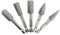 Gasea 5pcs Single Cut Head Hss Rotary Burr Set 1/4 Inch Shank Rotary File Cutter File Rasp Drill Bit Set