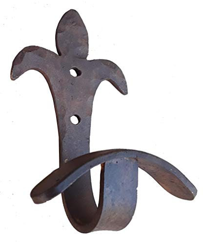 ARMONIE D'EPOCA Gancio Appendiabiti in Ferro BATTUTO (Modello Giglio)