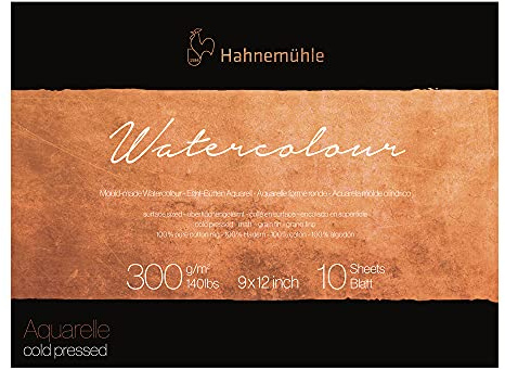 Hahnemuhle Collection Watercolor 300 Block Cold Pressed 9x12 300gsm