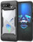 Nakedcellphone Showcase Series Kompatibel mit ASUS ROG Phone 5 / ROG 5 Pro/ROG 5 Ultimate Case, Matt Black Rugged TPU Rubber Hybrid Cover with Clear Transparent View Panel