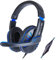 ENHANCE GX-H5 Casque Gaming avec Microphone Rotatif pour PS5, PS4, Xbox, PC, Switch - Bandeau Souple Réglable, Contrôleur de Volume avec Câble Tressé, Câble répartiteur Inclus (Bleu)