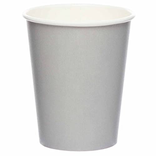 amscan-Gobelets en Carton Gris, 9915403-215-66