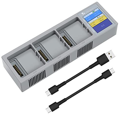Battery Charger for DJI Mavic 3 Battery Charging Hub 3-Port Intelligent Battery Charger Portable Fast Charging Hub Compatible with DJI Mavic 3 Drone with LED display