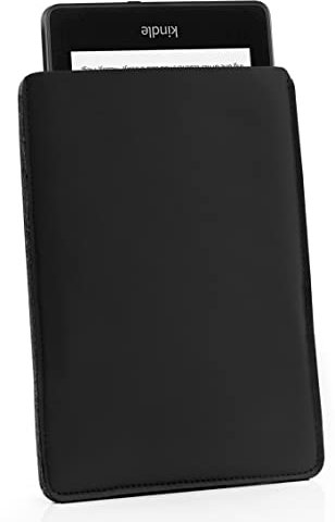 MyGadget Housse 6 Pouces en PU Cuir - Pochette de Protection - Étui de Transport idéal pour Kindle Paperwhite 7ème à 10ème Génération (jusqu'à 2019) - Noir
