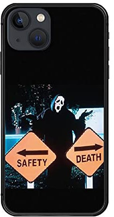 Scream Handyhülle Kompatibel mit iPhone 14 Pro Max, Halloween Horror Filme Geist Gesicht Muster TPU Weich Stoßfest Schutzhülle Handyhülle (5)