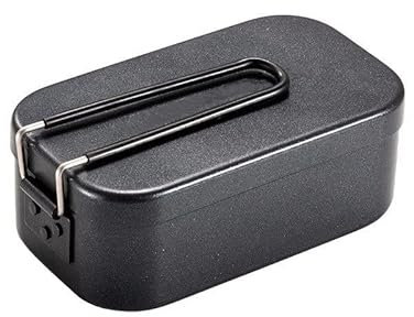 Al Aire Libre Ligero portátil de aleación de Aluminio vajilla Camping lonchera (800ml)