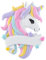 Personalisierte Einhorn-Weihnachtsdekoration – farbiges Einhorn Pferd Weihnachtsbaum Ornament 2023 – Einhorn Andenken Geschenk für Baby Mädchen Weihnachten Ornament Urlaub Dekoration