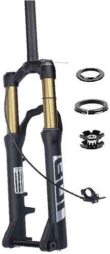 LHHL 24 Pollici MTB Forcella Aria Freno A Disco 1-1/8 Dritto Mountain Bike Forcella Ammortizzata Viaggio 115mm RL Forcella Anteriore BMX Perno Passante 15x100mm